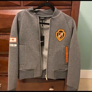 DKNY BOMBER JACKET NWT gray
